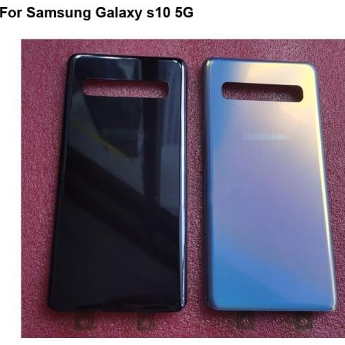 For Samsung Galaxy s10 5G Back Battery Cover Rear Door Housing case Rear Glass Repair parts For Galaxy S 10 SM-G977N Replacement