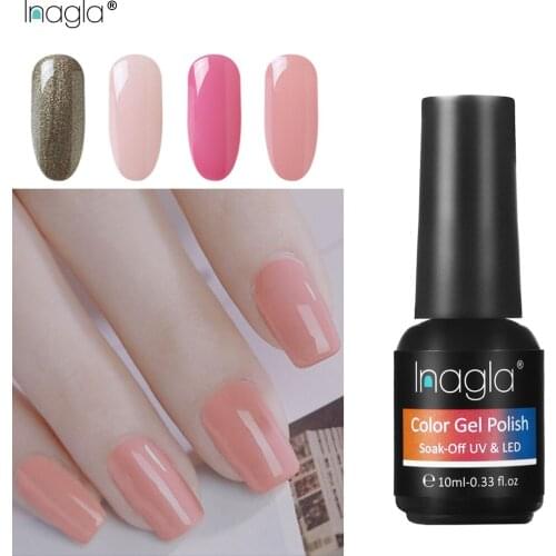 Inagla 10ML Soak-Off UV Gel Nail Polish Hybrid Nails Vernis Top Coat Art Painting Manicure Decorations Semi Permanent