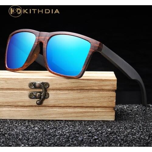 Kithdia Polarized Sunglasses Men Women Vintage Driving Wooden Leg Eyeglasses Retro Brand Design Sunglasses Male Female S5515