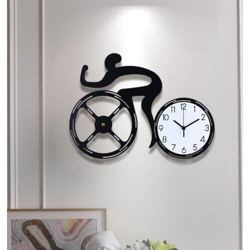Creativity Bicycle Silence Wall Clocks Nordic Modern Simple Decorative Wall Clocks Abstract Horloge Murale Home Decore EK50bgz