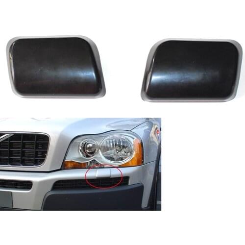 2pcs Car Headlight Washer Nozzle Cover Cap for Volvo XC90 2002-2006 30698209 30698208 Washer Nozzle Cap