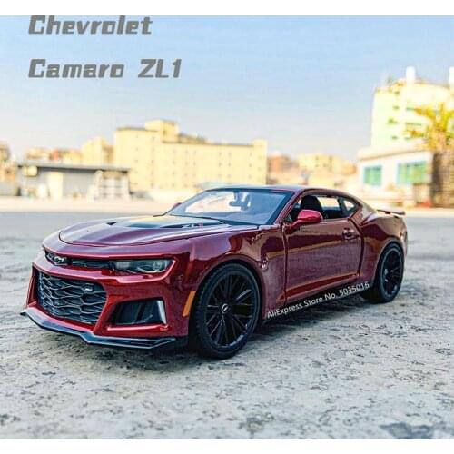 Maisto 1:24 2017 Chevrolet Camaro ZL1 dark red alloy super toy car die-casting model collection gift gift boy gift