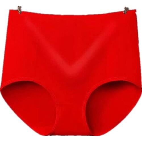 In 2021, Womens New Sexy Cotton Abdominal Underwear, Fashionable High Waist Pure Color Comfortable And Breathable Hip Underwear