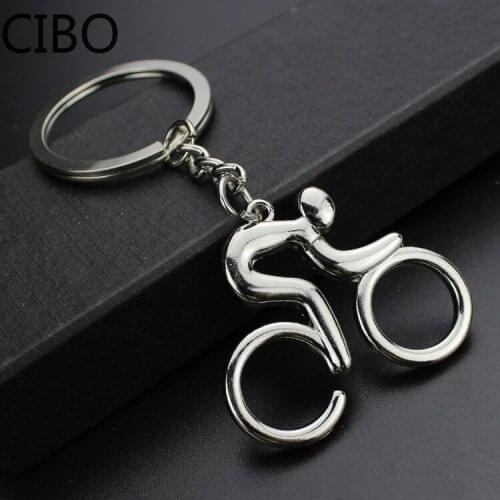 2019 New Men key ring key chain Silver color bicycle keychain for car metal key chains