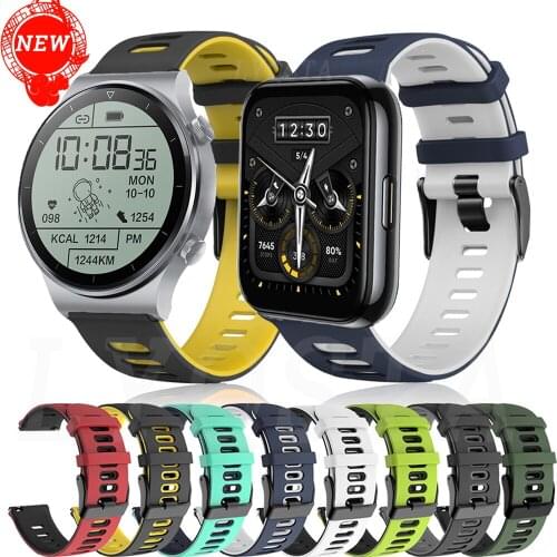 For GT2 Pro Strap Silicone Watchband For Huawei Watch GT 2 GT 42 46mm /GT 2E/For Realme Watch 2 Sport Bracelet Wristband Correa