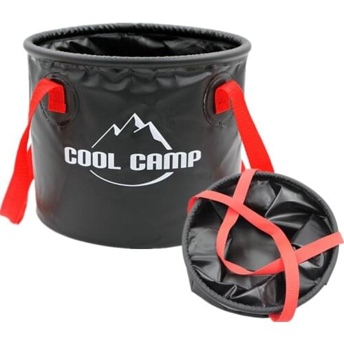 10L Collapsible Thicken Fishing Bucket Outdoor Camping Portable Water Bag Car Foldable Basin Gardening Washing Tool