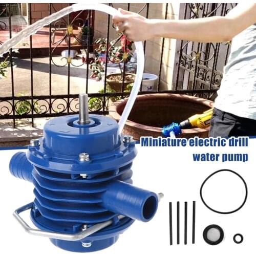 Heavy Duty Self-Priming Hand Electric Drill Water Pumps Home Garden Centrifugal Small Water Pumps can CSV