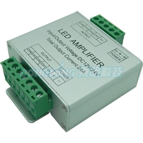 LED strip amplifier LED controller amplifier 6A current LED RGBW amplifier 4 circuit Aluminum covered 4 channel RGBW amplifier