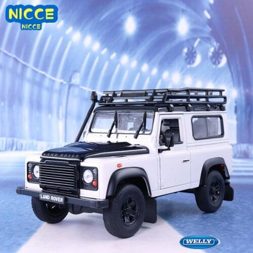Welly 1:24 Land Rover Defender sports car simulation alloy car model crafts decoration collection toy tools gift
