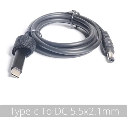 USB 3.1 TYPE C to DC 5.5*2.1 Male to Male Laptop Charger DC Jack Power Adapter Cable 1.5M Decoy Trigger PD Charging 5.5x2.1mm