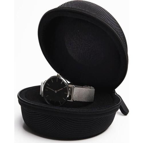 Pocket Watch Case Mini Single Storage Box Nylon EVA Travel Hard Protective Bag Pouch Cover Zipper Box