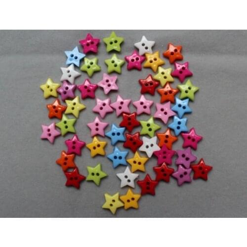 1200pcs 12mm Colorful Tiny Star Buttons wholesale free shipping