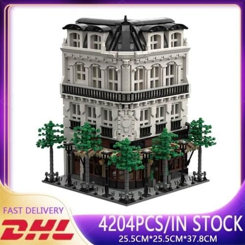 4204PCS City Street View Series Creator Classical Architecture Shop Model Building Blocks Bricks Children Toys For Kids DIY Gift