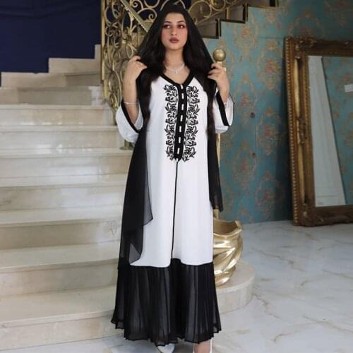 Abaya Dubai Turkey Islam Muslim Hijab Dress Kaftan Moroccan Evening Dresses For Women Djellaba Robe Longue Musulmane Femme