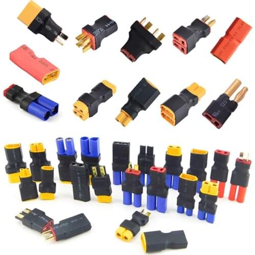 Adapter XT30 XT60 XT90 Traxxas T Plug Deans EC5 EC3 Female to Male HXT 4MM Connectors Plug RC Lipo Battery Control Parts DIY