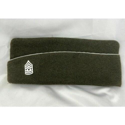 Ww2 Us Army OfficerS Garrison Cap Usmc Marine Corps Sergeant Major Rank Silver armyshop2008