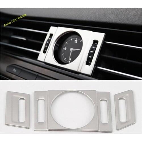 Lapetus Central Watches Clock Ring / Side Air Conditioning AC Vent Outlet Cover Trim Fit For Volkswagen Passat B8 2016 - 2019