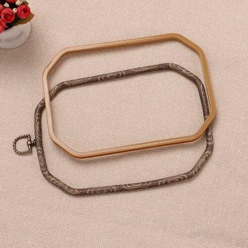 Wood Frame Supporting Wall Stretching Retro Imitation Embroidered Frame Long Square Sewing Tools Accessory