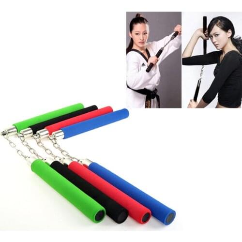 4 Colors Sponge Nunchaku Novice Practice 24.3cm Nunchuku Covered Foam For Kids Beginners High Quality Fitness Training Tools