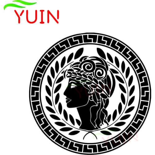 Greece Peace and Love Ladies Car Sticker Popular Style Exquisite Design Decals Cars Accessories Body Decoration Waterproof Decal