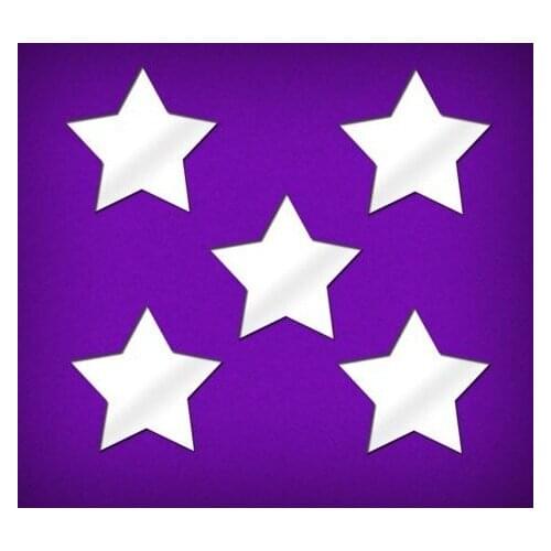 3*3cm small stars mirror sticker ,DIY craft& scrapbooking accessory mirror pieces sticker 1.0mm 100pcs/lot