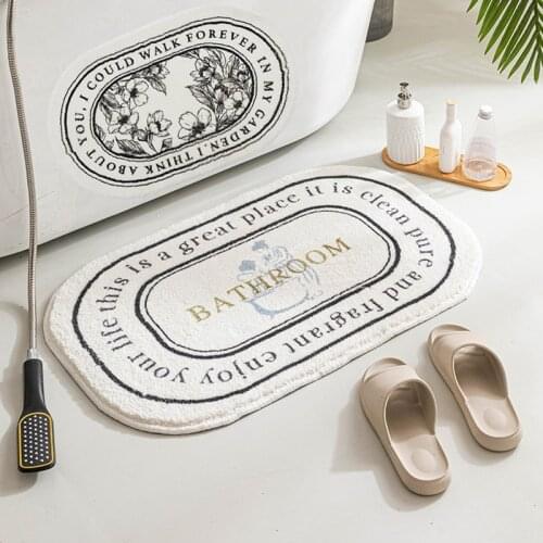 Non-Slip Bath Mats Bathroom Entrance Doormat Absorbent Shower Carpets Soft Toilet Indoor Floor Rugs WC Mat Home Decor