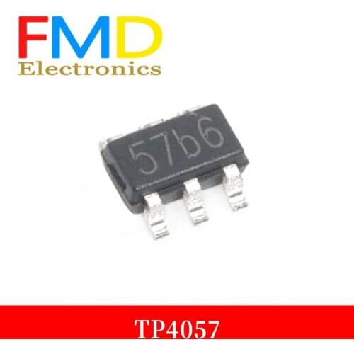 New agent TP4057 SOT - 23 - June 500 ma linear lithium ion battery charger chip