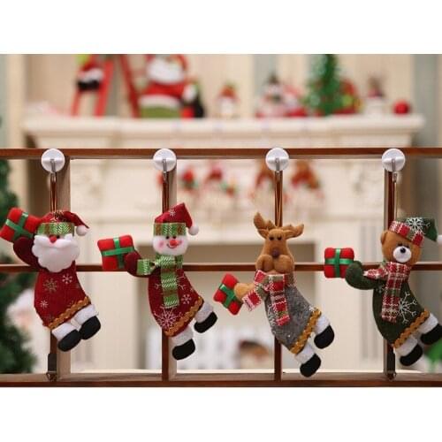 New Year 2021 Cute Christmas Dolls Santa Claus/Snowman/Elk Noel Christmas Tree Decoration for home Xmas Navidad 2020 Kids Gift