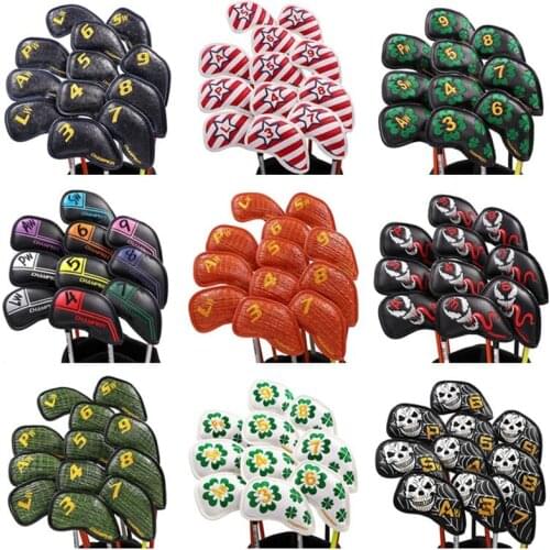 NEW golf Irons headcover pu leather golf club Iron set covers MANY STYLES