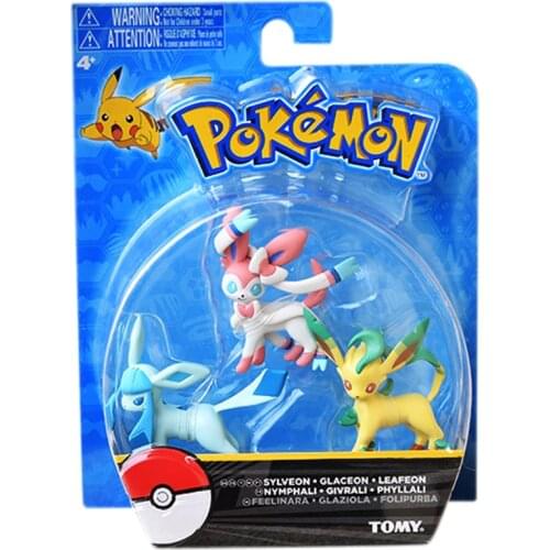 Genuine Pokemon Exquisite With Box Different styles vaporeon Eevee Eeveelution Pikachu Snorlax Action Figure Model Kids Toy Gift