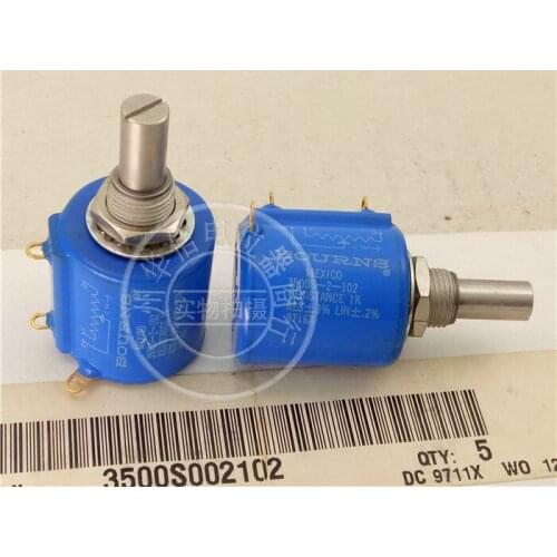 Original new 100% 3500S-2-102 1K 10 turn multi turn wire wound potentiometer (SWITCH)