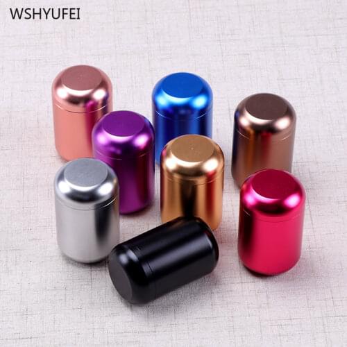 Portable Mini stainless steel tea caddy sealed storage tank travel Tea Boxes Tieguanyin containers coffee canister organizer