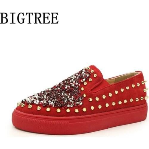 Casual Shoes Women Crystal Shoes Woman Brand Luxury Ladies Loafers Slip On Fashion Shoes 2021 Women Chaussures Femme Ayakkabi