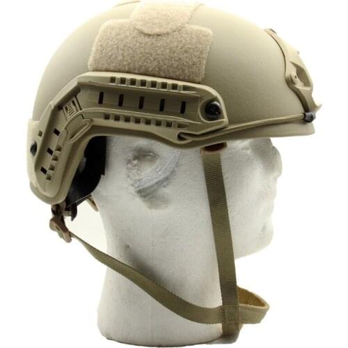 Pass The Testing Sand Color FAST HIGH CUT PE Class III Bullet Proof Helmet NIJ IIIA Class III