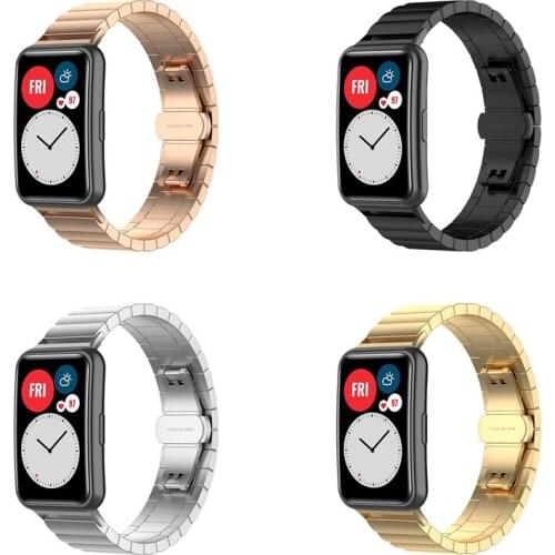 20pcs Band For Huawei Watch FIT Strap Accessories stainless steel metal buckle bracelet Huawei Watch fit 2021 Strap