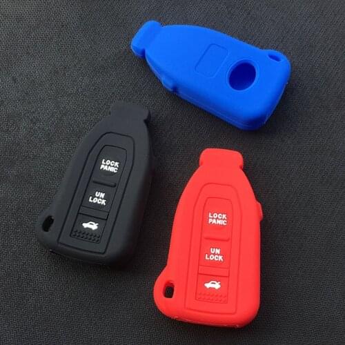 Silicone car key cover case shell For LEXUS LS430 02-06YEAR Smart Remote Key 2 3button
