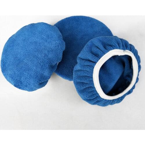 Blue Microfiber Polishing and Waxing Sleeve, Lint-free Car Special Waxing Cloth Cover Car Cleaning and Maintenance Supplies