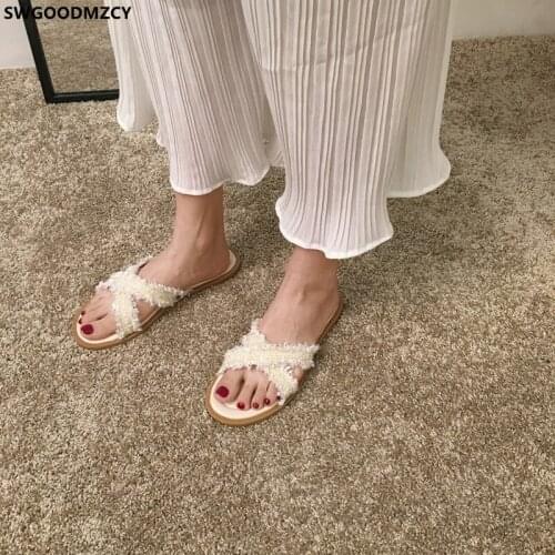 Slides Women Designer Slippers Women Summer 2021 Woman Slippers Beach Shoes Ladies Slippers Flats Shoes Women Zapatos De Mujer