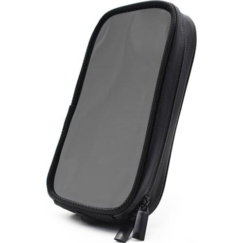 Touch Screen Motorcycle Bag PU Leather Universal Magnetic Fixed Transparent Fuel Tank Bag Mobile Phone GPS Navigation Bag