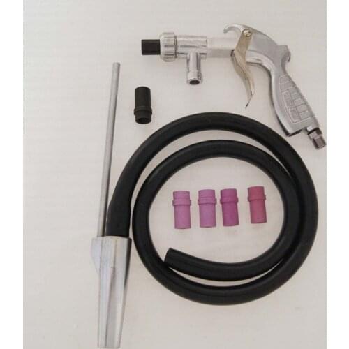 Air Sand Blaster Spray Gun Grit Shot Tool Kit Hose Tube Rust Remover