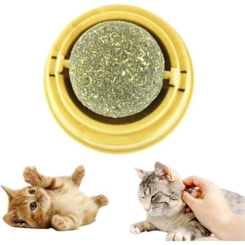 Healthy Cat Catnip Snacks Catnip Candy Licking Nutrition Energy Ball Kitten Toy High Quality Pet Product Candy Fixed 1Pcs