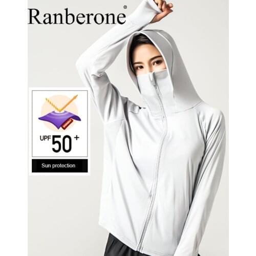 Women’s Sport Coat Sun Protection Clothing Hooded Lightweight Breathable Elasticity Outdoor Running Fitness Casual Female Jacket