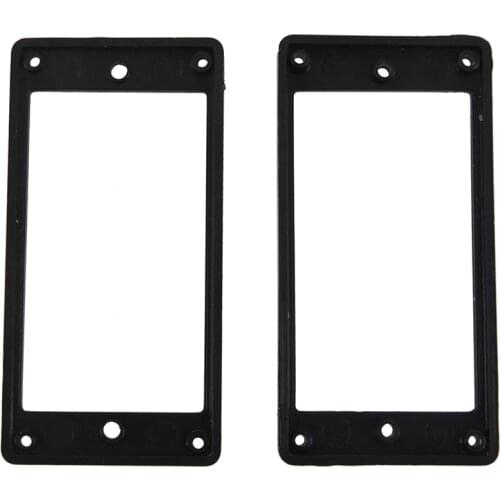 2Pcs Flat Humbucker Pickup Mounting Ring Frame ABS for Electric Guitar