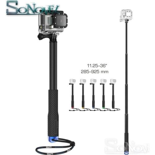 36 inch Selfie Sticks Self Handheld Extendable Pole Monopod Stick for GoPro 6 5 4 3+ SJCAM SJ4000 SJ5000 SJ6 Sport Camera