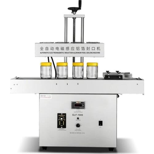 Automatic 2400W plastic bottle heat sealing electromagnetic induction aluminum foil sealing machine honey bottle snack can