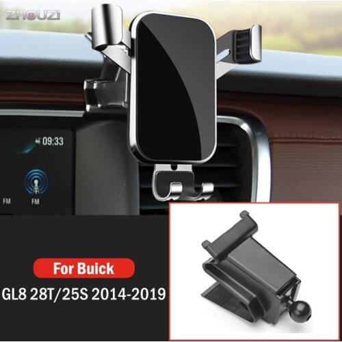 Car Mobile Phone Holder Air Vent Mount GPS Stand Gravity Navigation Bracket For Buick GL8 28T 25S 2014-2019 Car Accessories