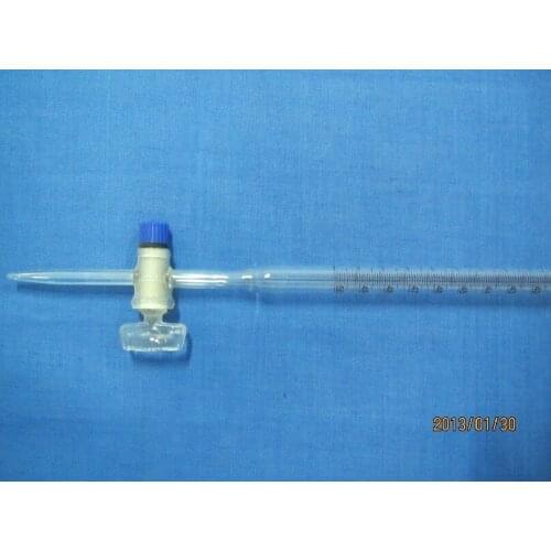 Free shipping 50ml Glass Burette, with glass straight bore stopcock buret lab equipment,laboratory glassware