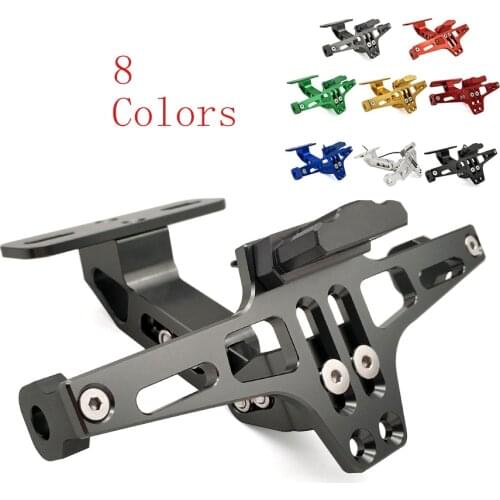 Motorcycle Rear License Plate Mount Holder LED Light Moto Bracket Frame For Honda VTR1000F vfr 750 800 ST 1300 nc 700s 700 x