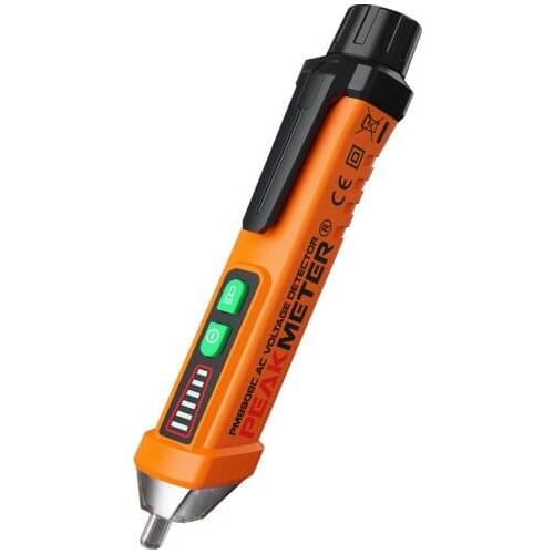 PEAKMETER PM8908C Non-contact AC Voltage Detector Tester Meter 12V-1000V Pen style Voltage Detector