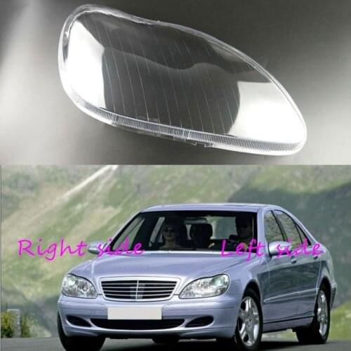 For Mercedes Benz S-Class W220 S280 S320 S350 S500 S600 1999-2004 2005 Car Headlight cover Headlamp Lens Auto Shell Cover
